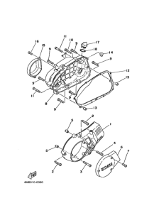 GT80 Crankcase cover ass`y  (v