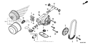 VT750C2B Масляный насос