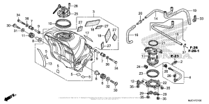 CBR600RR (ABS) Fuel Tank + Fuel Pump