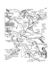ZX1000 Обтекатель нижний