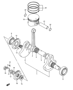 LS650 Вал коленчатый