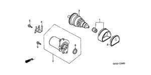 SGX50S Стартерный мотор