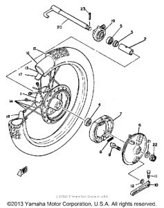 IT250J Переднее колесо