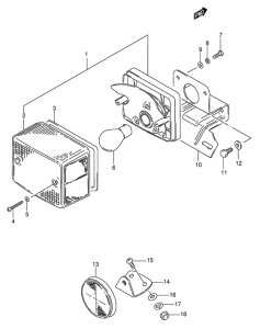 FZ50 Задний комбинированный сигнал