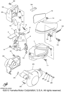 XVS650 Боковые обтекатели