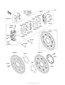 ZG1400 Передний тормоз