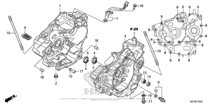 CMX300 Картер двигателя