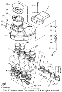 FZR1000WC Воздушный фильтр