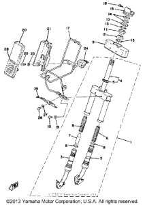 QT50 Передняя вилка