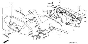 SJ50 Handle pipe / handle cover