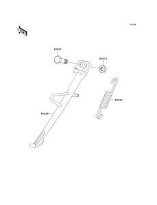 EN500 Подножка