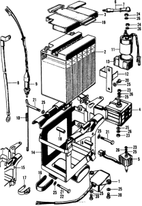 CL450 Battery + rectifier + magnetic switch