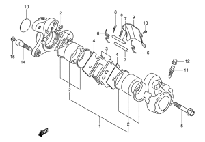VS800 Передний суппорт