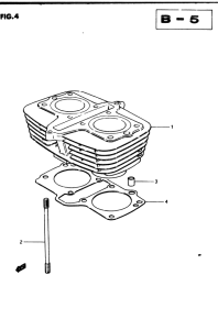 GSX250 Цилиндр