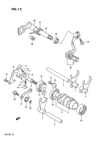 RM125 Переключение передач