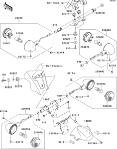 VN1700 Turn signals(b9f-bbf)