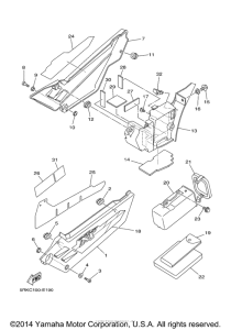 XT225V Боковые обтекатели