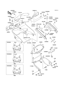 ZX1100 Cowling(zx1100-e2 / e4)
