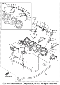 YZF-R1S Впускная система 2