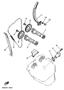 XT350 Camshaft. chain