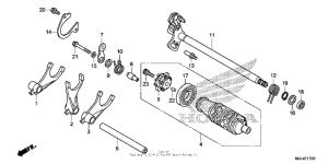 NC700X Gearshift drum (1)