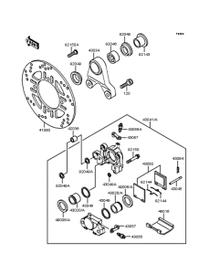 ZX400 Задний тормоз