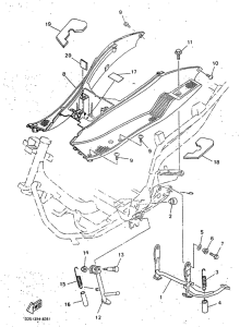 YP125R Stand. footrest