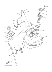 XP500 Топливный бак