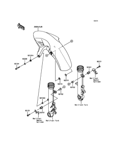 EX650 Крыло переднее