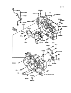 KL600 Картер двигателя