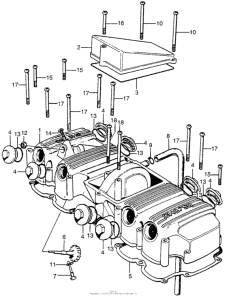 CB750 Крышка головки цилиндров