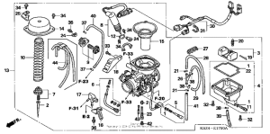 NSS250 (ABS) Карбюратор