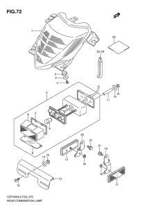 VZR1800 Задний комбинированный сигнал
