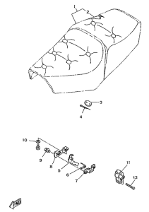 SR250SP Сиденье