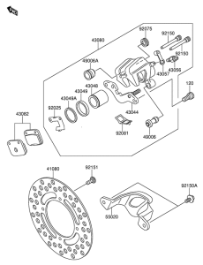 RM65 Передний суппорт
