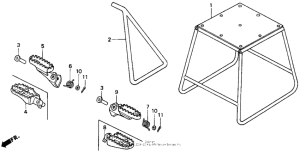 CR125R Подножки