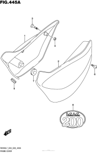 RV200 Обтекатель рамы