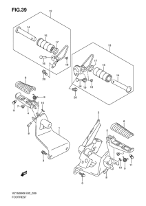 VZ1500 Подножки