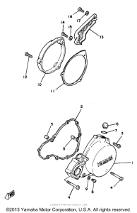 YZ125H Боковые крышки