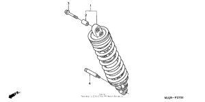 ST1100P Задние амортизаторы