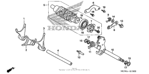 VFR800 Вилка переключения передач