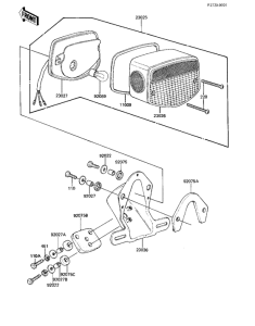 KZ1000 Taillight unit ass`y