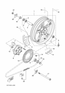YZF-R125 Переднее колесо