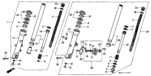 PC800 Вилка передней оси