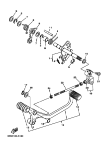 XVS1100A XVS11AP Shaft shift