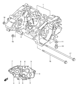 TS50 Картер двигателя