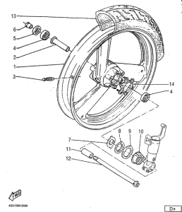 SZR660 Переднее колесо