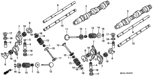 GL1500SE Распред вал / клапана