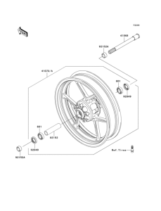 ZR750 Переднее колесо