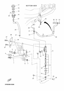 MT03 Задний тормозной цилиндр